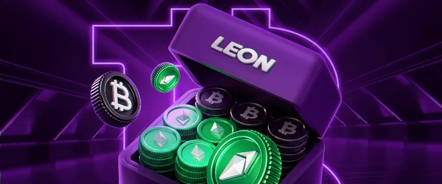 Leon crypto chest with coins